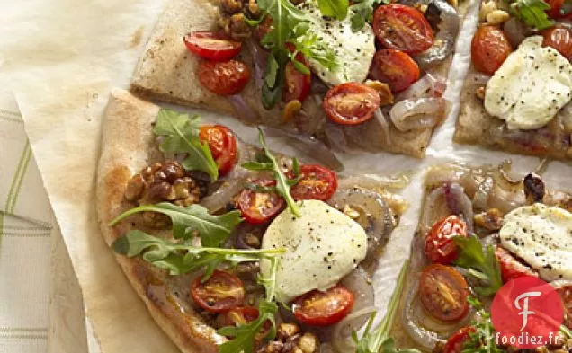 Pizza à la Roquette et au Fromage de Chèvre