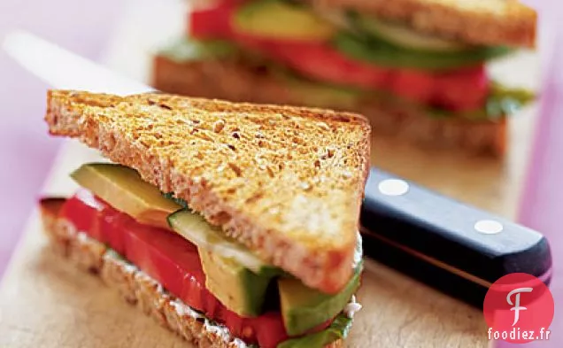 Sandwichs ALT (Avocat, Laitue et Tomate)