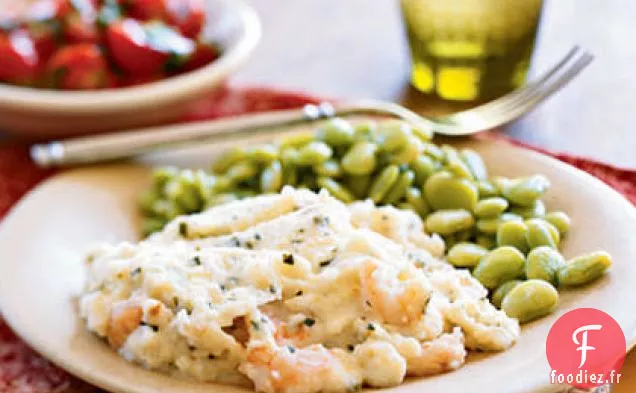 Casserole de Crevettes et de Gruau
