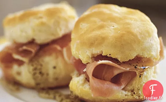 Mini Biscuits au Jambon de Pays