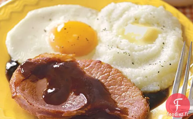 Jambon avec Sauce aux yeux rouges