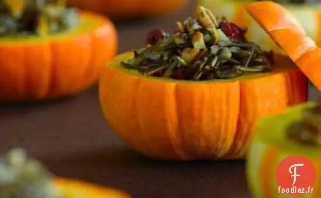 Citrouilles Farcies au Riz Sauvage