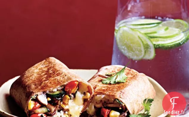 Burritos de Légumes et de Riz avec Fromage Quesadilla