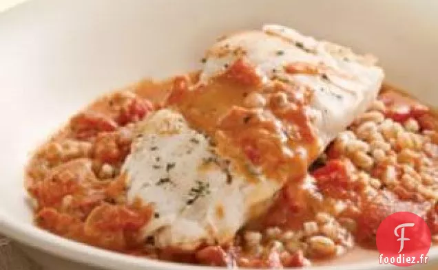 Morue À La Sauce À La Crème De Tomates