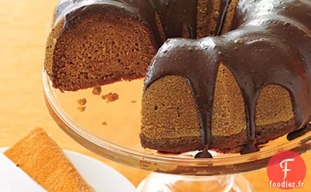 Gâteau à la Citrouille Glacé au Chocolat
