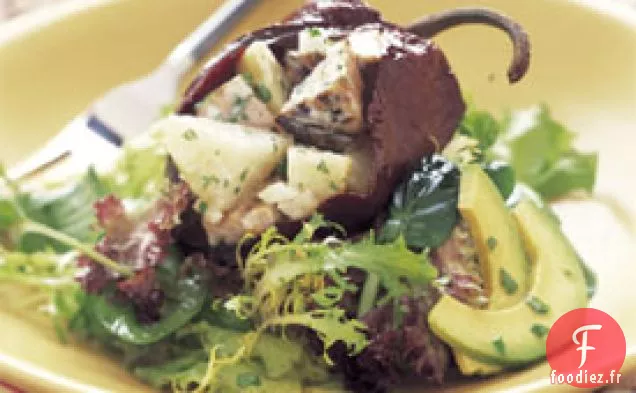 Piments Ancho Farcis au Thon et aux Pommes de Terre