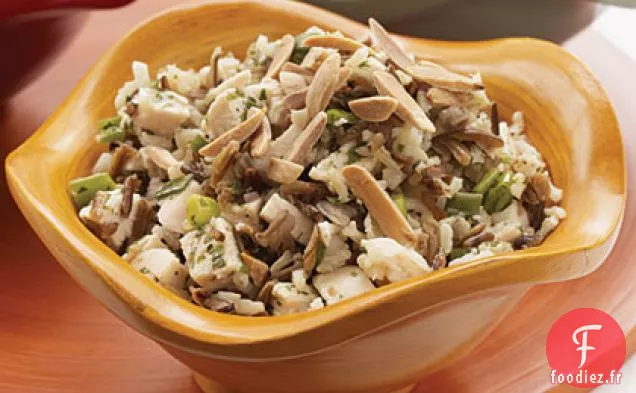 Salade de Poulet et Riz Sauvage à la Vinaigrette Orange-Mangue