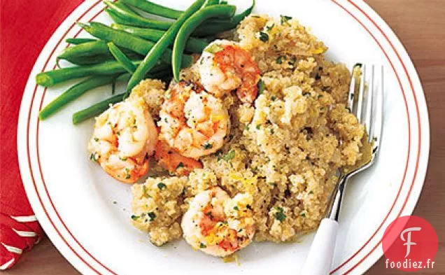 Pilaf de Crevettes et Quinoa