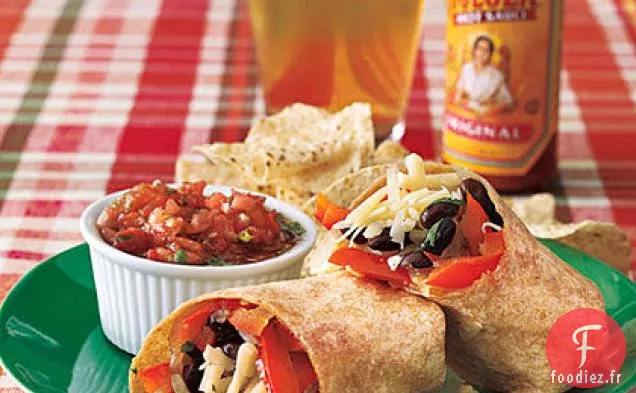 Burritos aux Haricots Noirs et Légumes