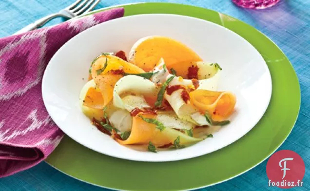 Salade de Miellat, Cantaloup et Prosciutto