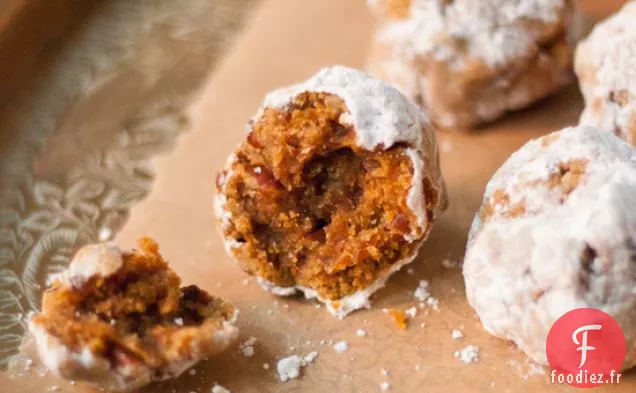 Polvorones à la Citrouille et aux Pacanes (Biscuits de Mariage mexicains)