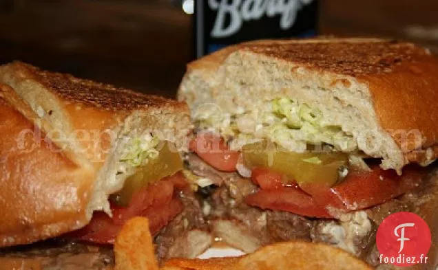 Po'Boy au Rôti de Boeuf avec Sauce