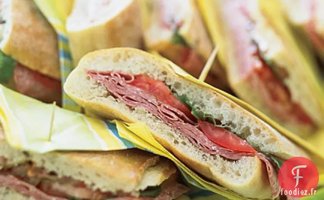 Sandwichs Méditerranéens Pressés