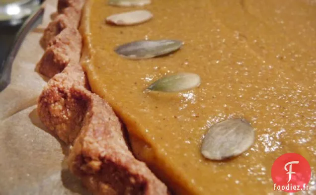 Tarte à la citrouille sans gluten sans produits laitiers