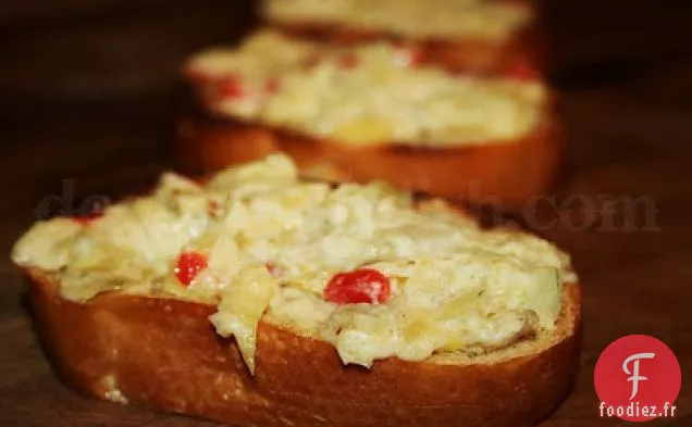 Trempette chaude à la Feta et à l'Artichaut