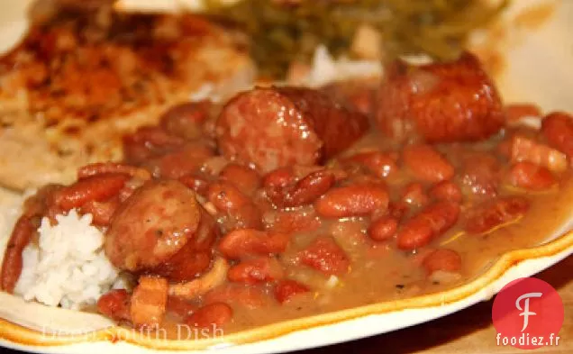 Haricots Rouges et Riz Faits Maison du Sud