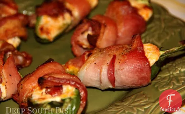 Jalapenos Farcis Enveloppés de Bacon