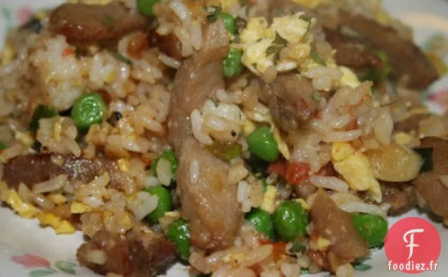 Riz Frit Étape par Étape