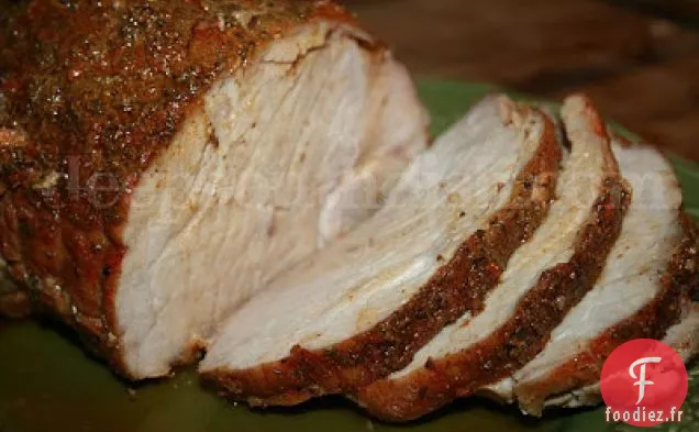 Rôti de Porc à la Sauge avec Sauce aux Pommes