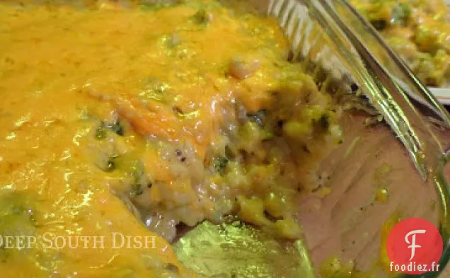 Casserole de Brocoli et de Riz au Fromage