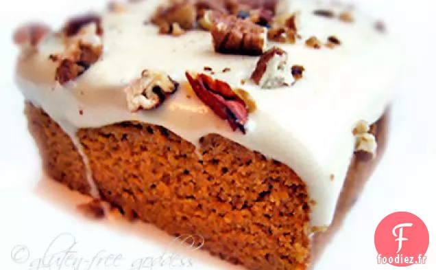 Gâteau à la Citrouille Givré à l'Érable Sans Gluten