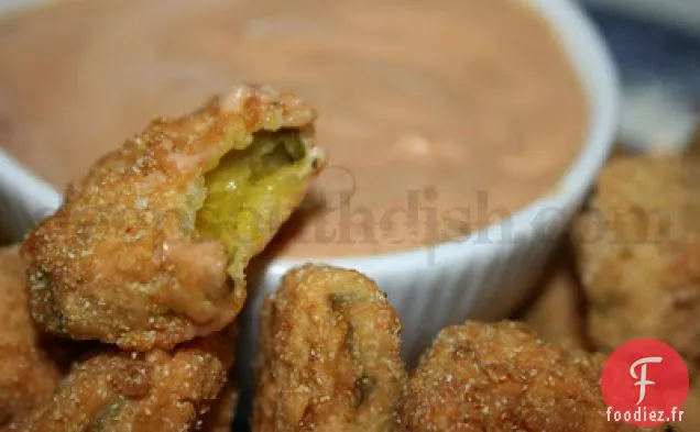Cornichons Frits au Pain et au Beurre