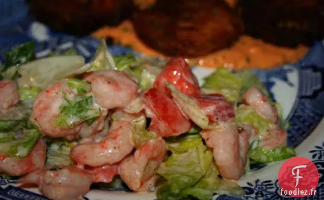 Crevettes et Salade