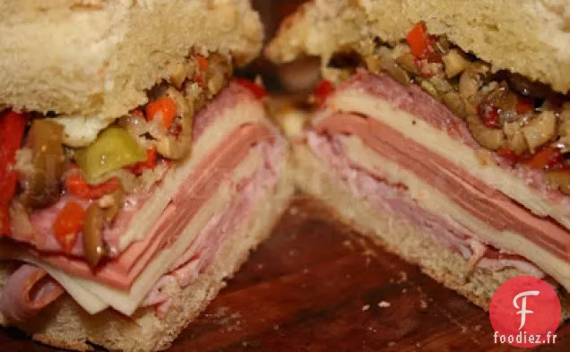 Muffuletta à la Nouvelle-Orléans