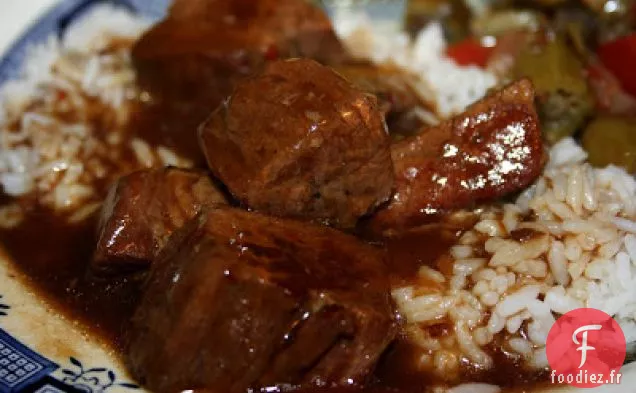 Pointes de Boeuf à la Mijoteuse et Riz