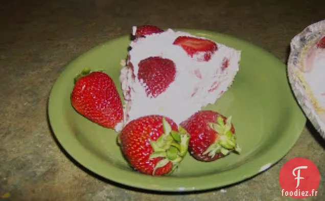 Tarte aux Fraises au Yogourt Glacé