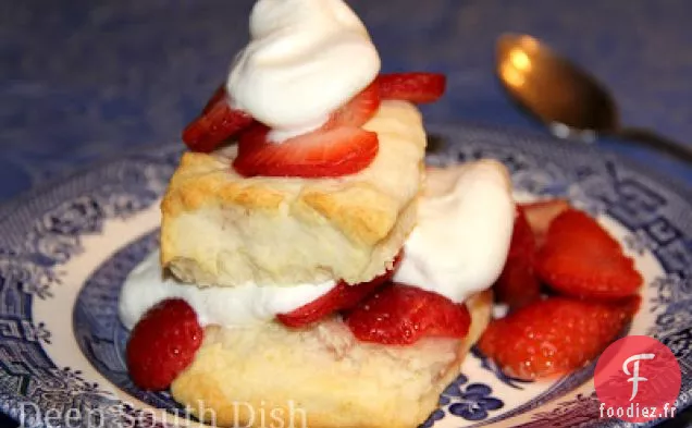 Biscuit à la Crème Shortcake aux Fraises