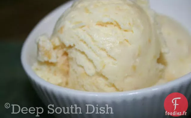 Glace à la Pêche Maison
