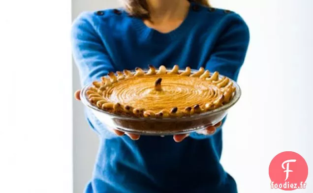 Tarte À La Citrouille Maison Avec Croûte De Pain D'Épice