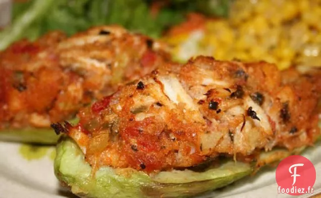 Mirlitons Farcis aux Crevettes et au Crabe