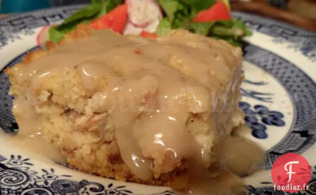 Vinaigrette au Poulet et au Pain de Maïs du Sud