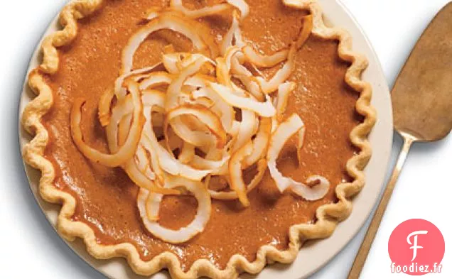 Tarte au Gingembre et à la Citrouille à la Noix de coco Grillée