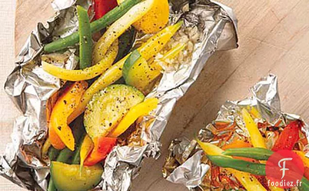 Légumes Grillés en Paquets de Papier d'aluminium