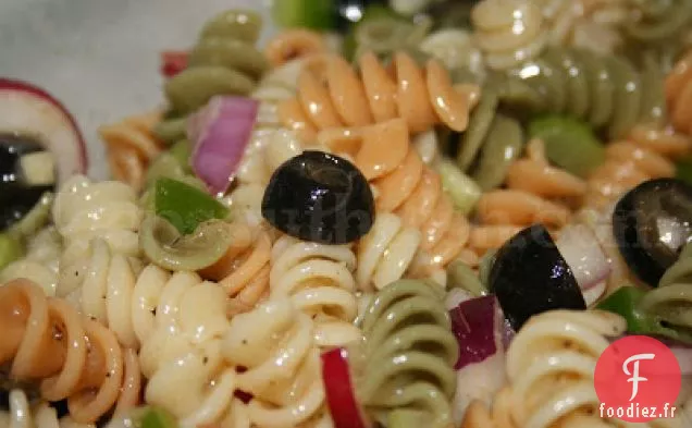 Salade de Pâtes Rotini Italiennes Tricolores