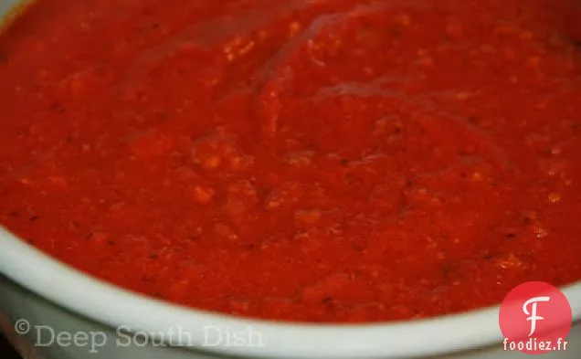 Sauce À la Viande Spaghetti aux Tomates Fraîches Maison