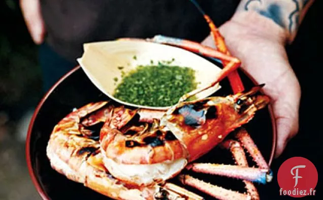 Crevettes Géantes Grillées À Saumure Rapide