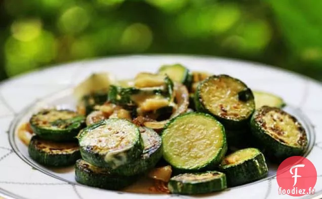 Courgettes sautées au Gruyère