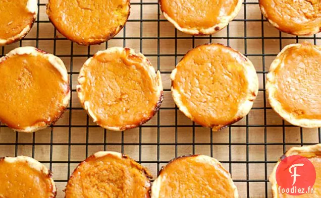 Mini Tartes À La Citrouille Avec Crème Fouettée Épicée