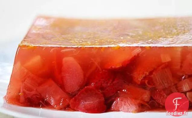 Terrine à la Fraise Et à la Rhubarbe