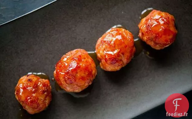 Boules de Jambon Glacé à l'Ananas