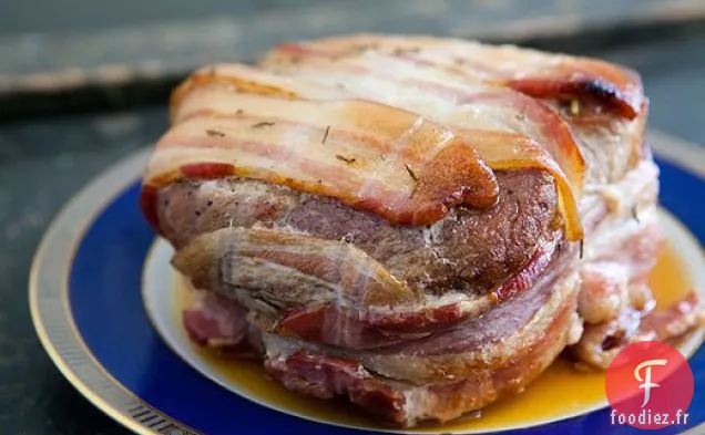 Rôti de Porc enveloppé de Bacon