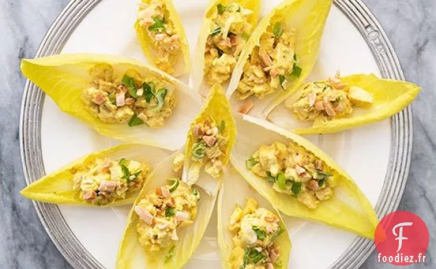 Salade de Poulet au Curry avec Endives