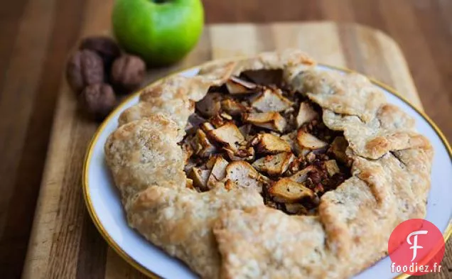 Tarte Rustique au Gorgonzola aux Pommes Et aux Noix