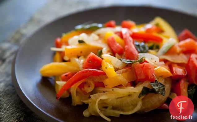 Peperonata (Poivrons et Oignons Sautés)