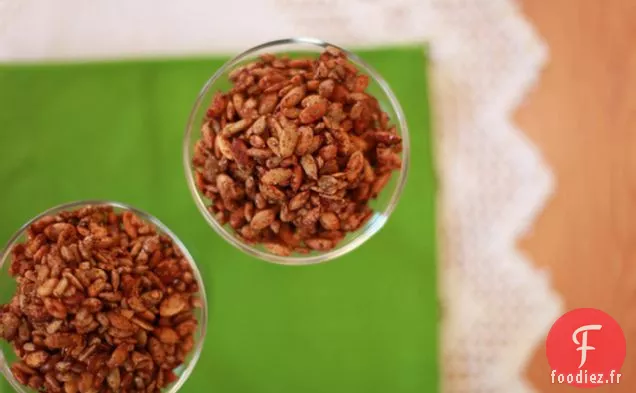 Graines De Citrouille Et De Tournesol Rôties Épicées