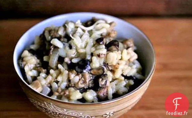 Risotto à la Saucisse Italienne et aux Champignons